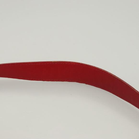 DIOR Canage Shoulder Bag Lamb Skin Red Gold - Picture 8 of 13